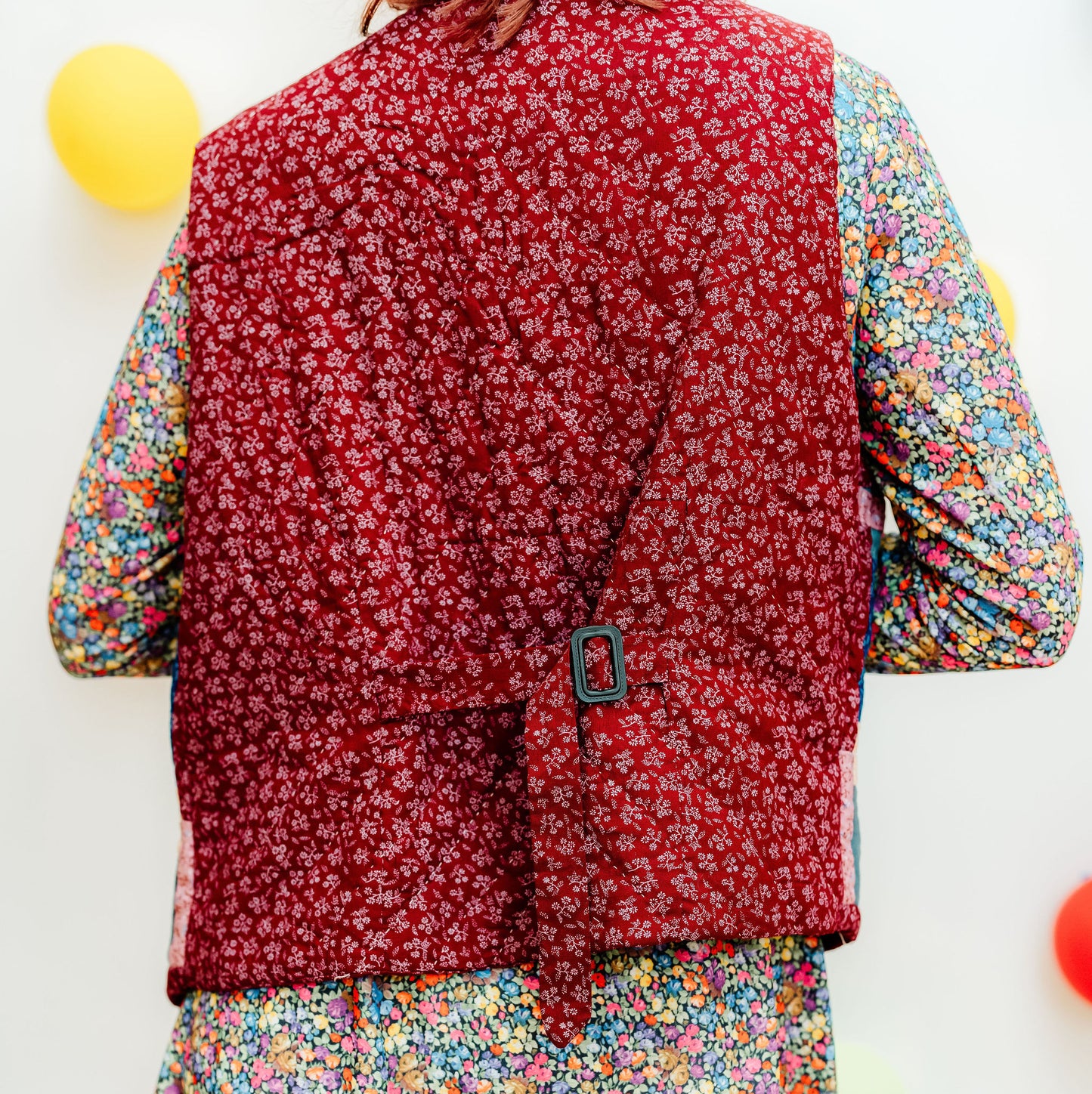 Vintage 70s Patchwork Quilted Waistcoat