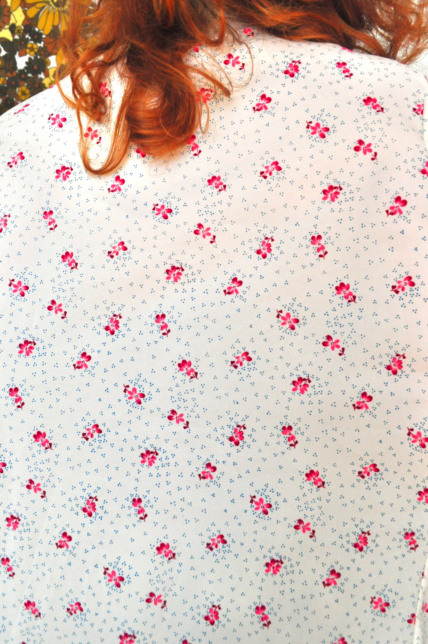 Vintage 80s Cream Short Sleeve Shirt
