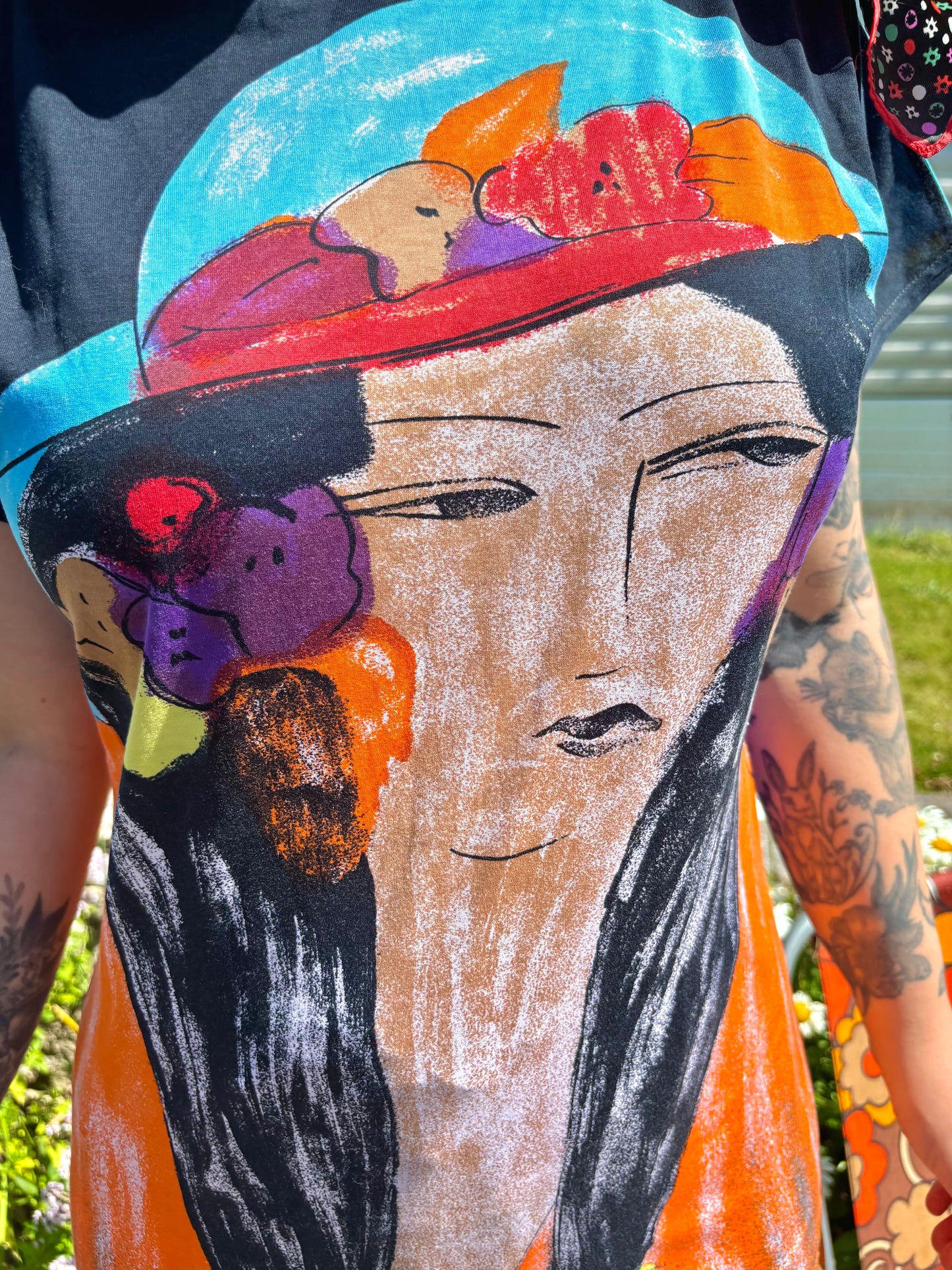 Vintage 70s 80s Abstract Novelty T-Shirt