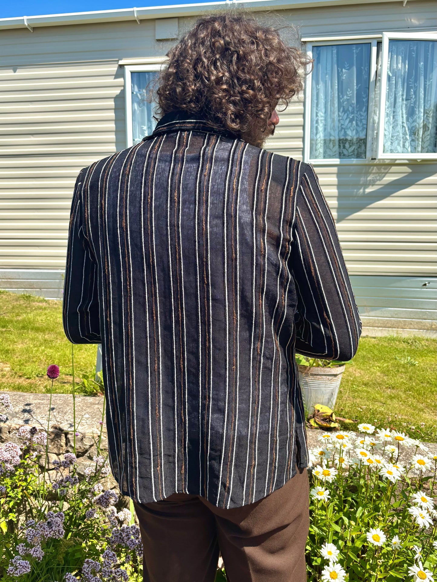 Vintage 90s Black Stripe Shirt
