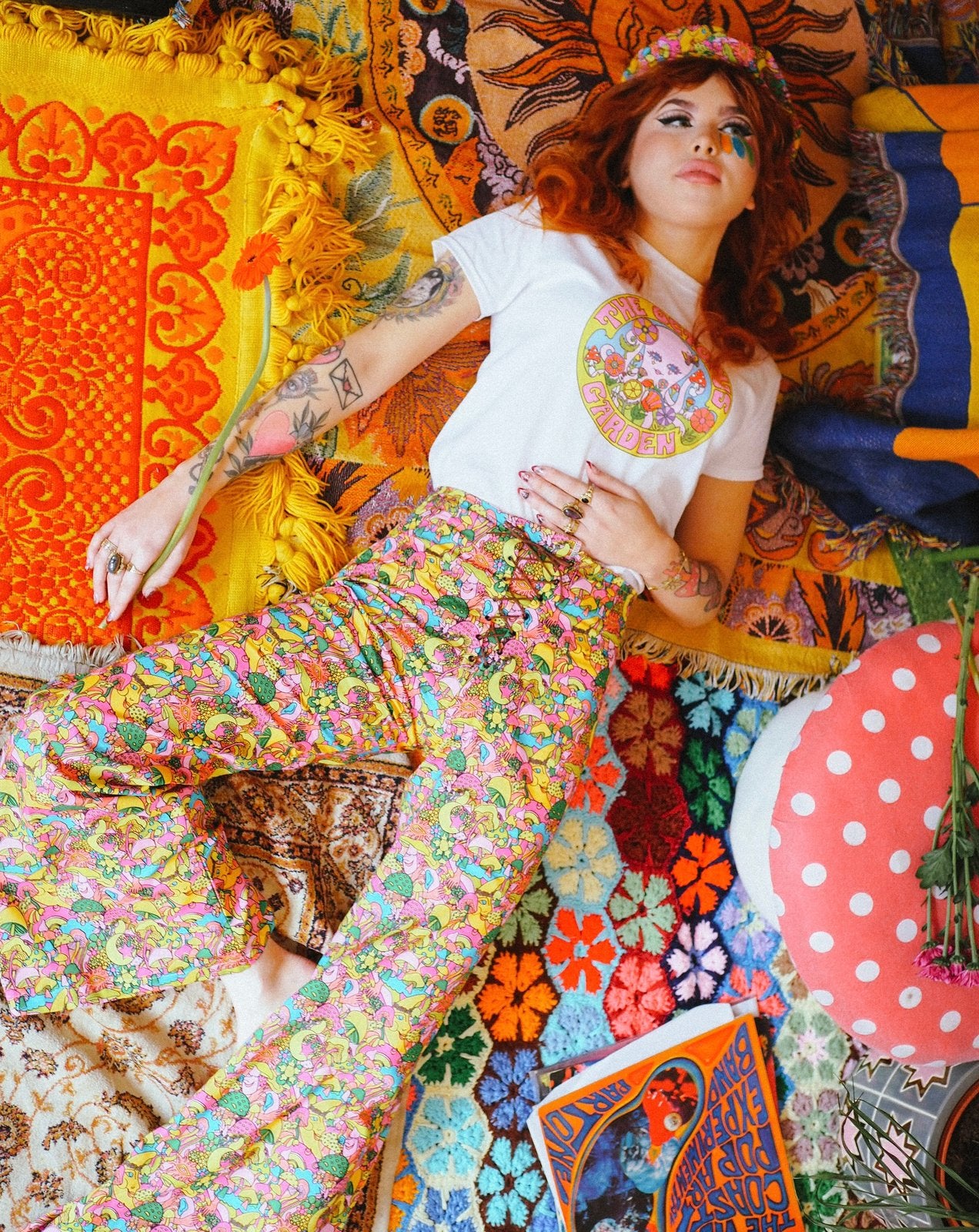 Magic Meadow Lace Up Flares