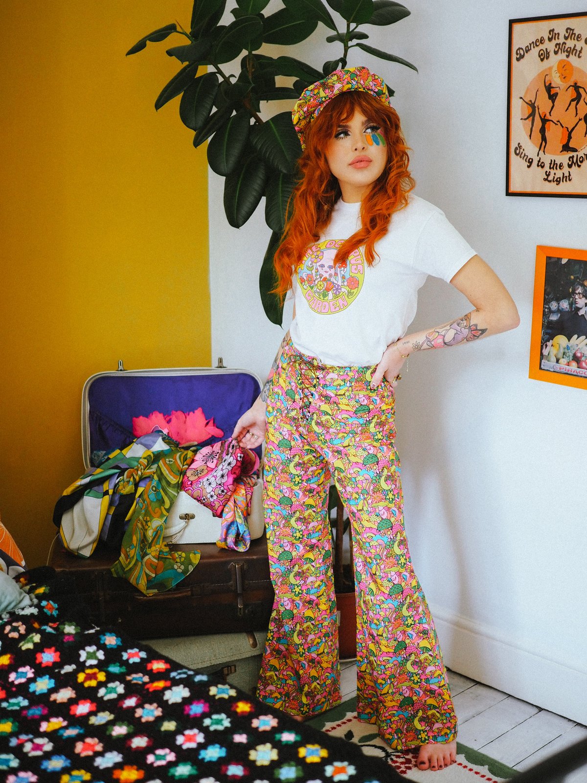 Magic Meadow Lace Up Flares