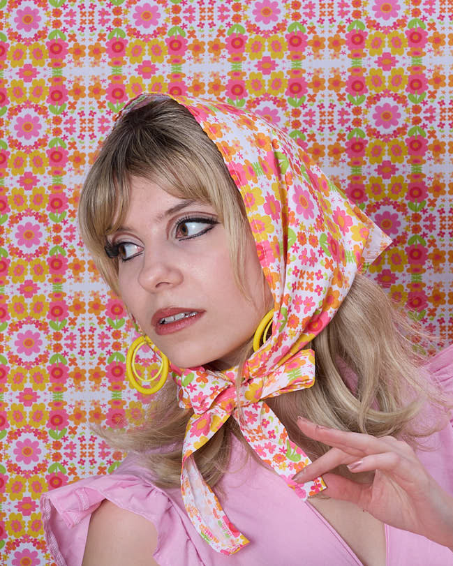 The Daisy Trail Head Scarf