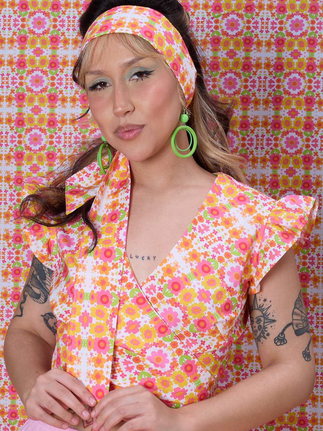 The Daisy Trail Skinny Scarf