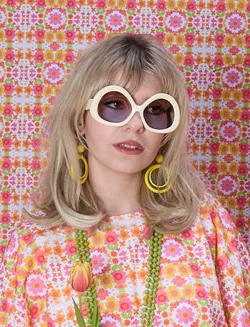 The Daisy Trail Cream Oversized Sunglasses