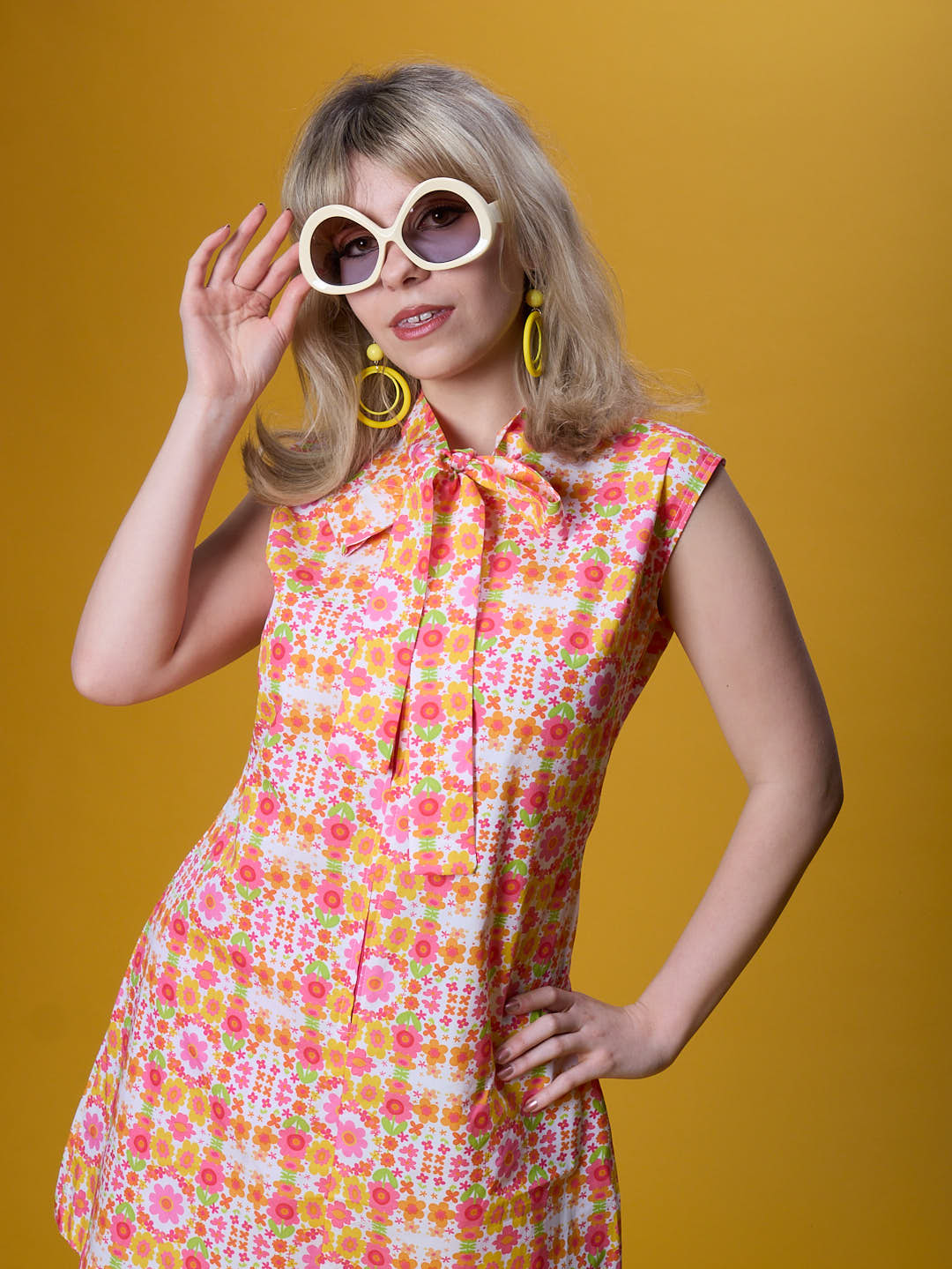 The Daisy Trail Bow Mini Dress