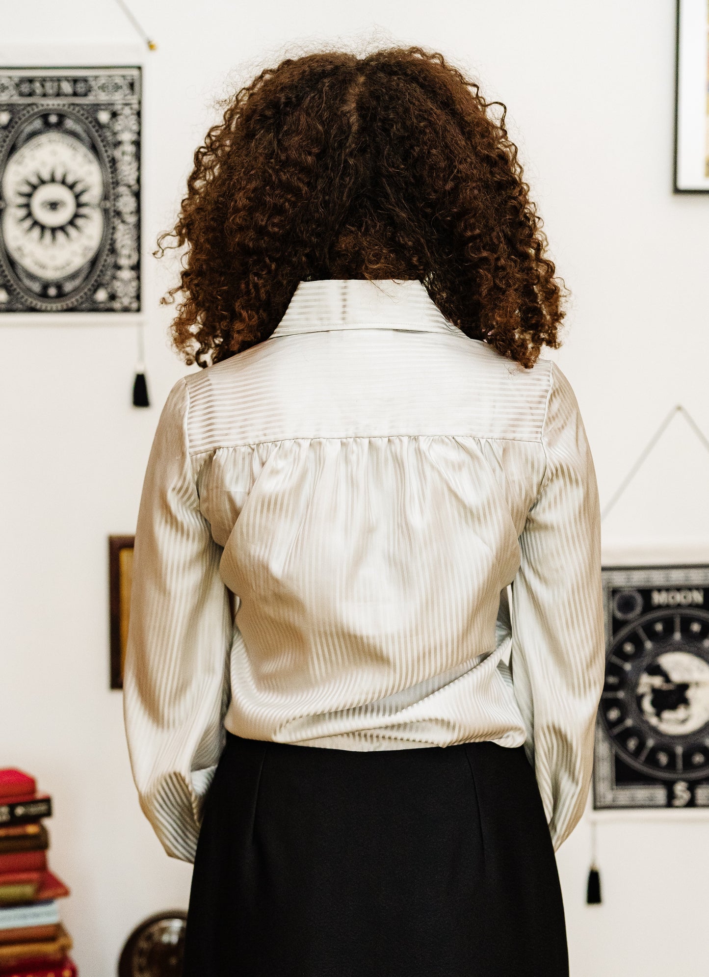 Vintage 70s Silver Bishops Sleeve Shirt