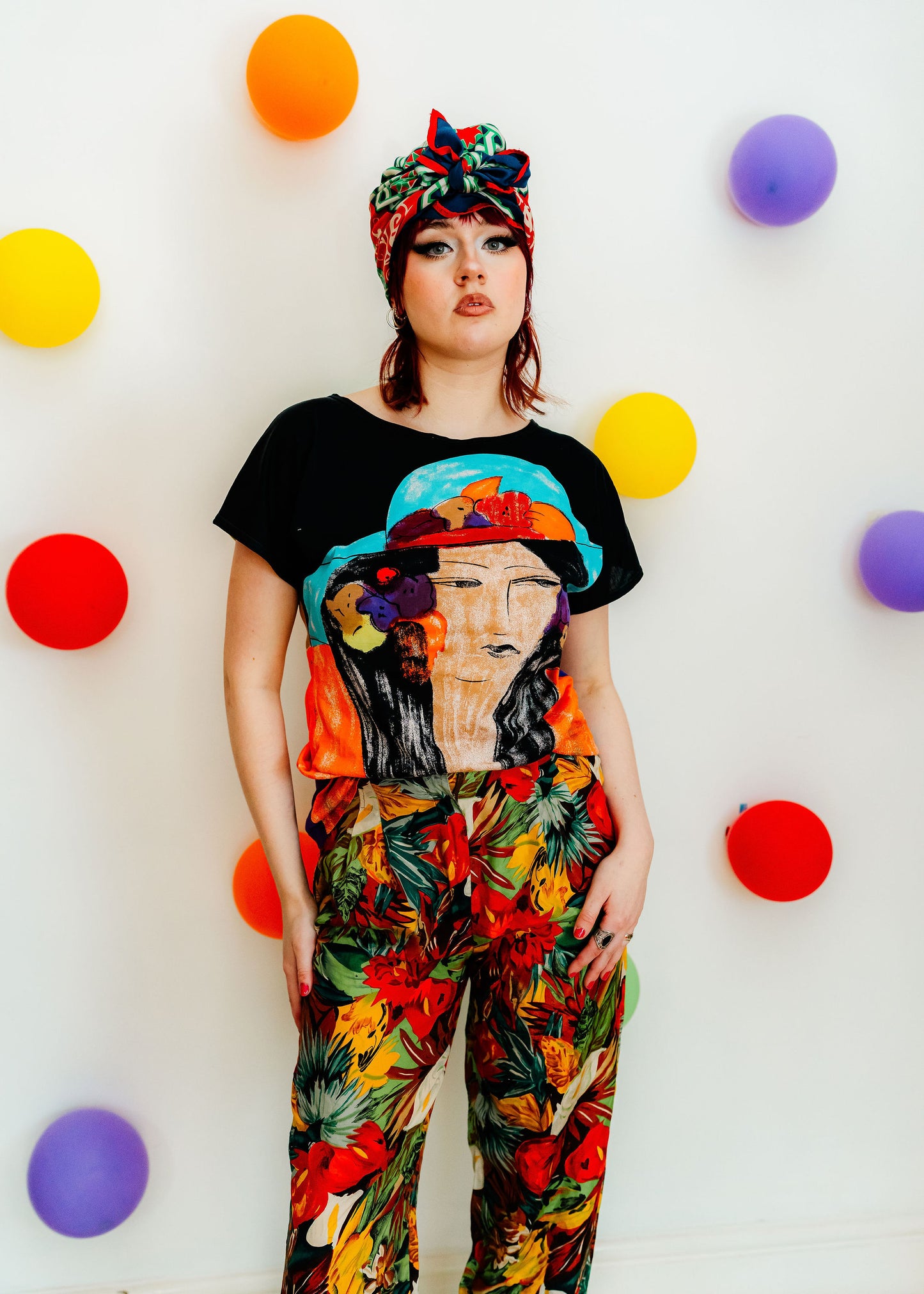 Vintage 70s 80s Abstract Novelty T-Shirt