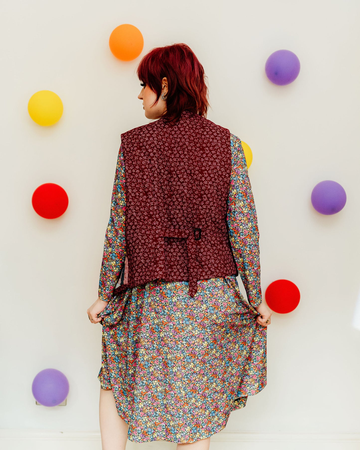 Vintage 70s Patchwork Quilted Waistcoat