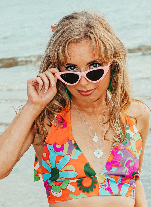 The Kitsch Inn Baby Pink Sunglasses