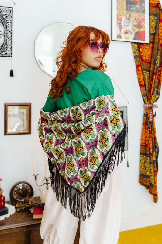 Castle Crowley Fringe Shawl