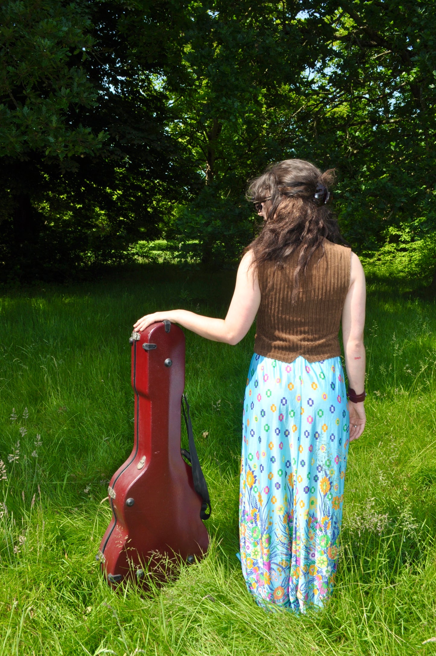 Vintage Brown Cropped Corduroy Waistcoat