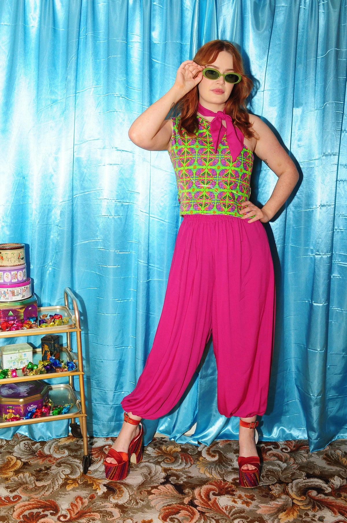 Strawberry Delight Balloon Trousers