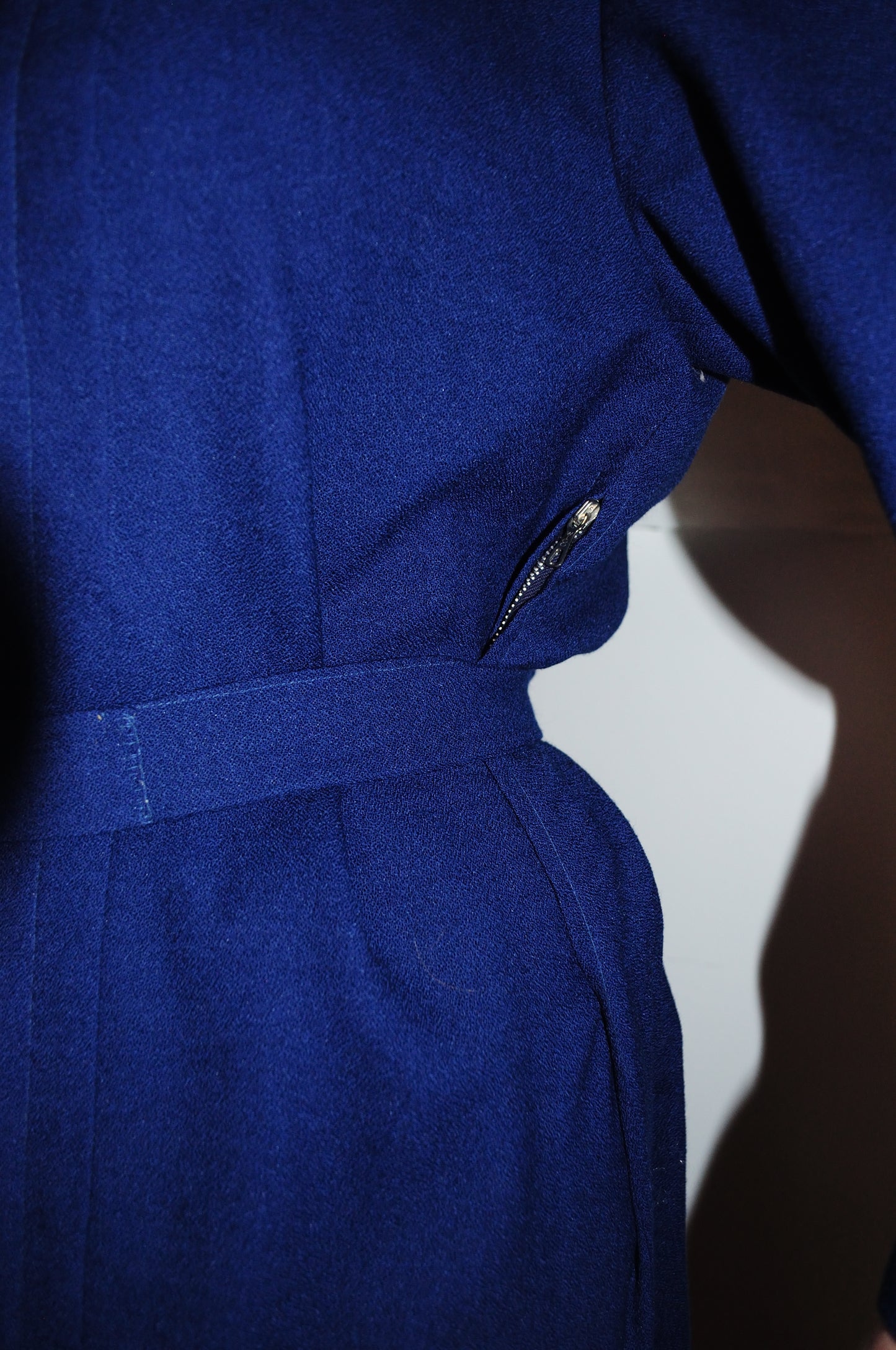 Vintage 60s Navy Blue Pencil Dress
