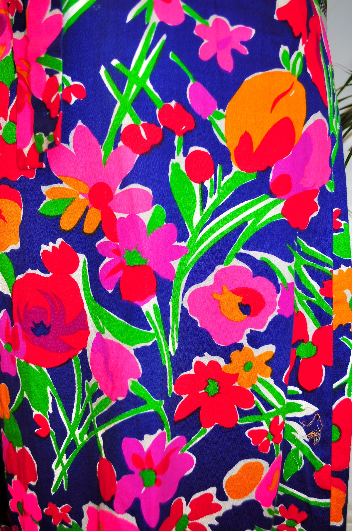 Vintage 70s Colourful Floral Maxi Skirt