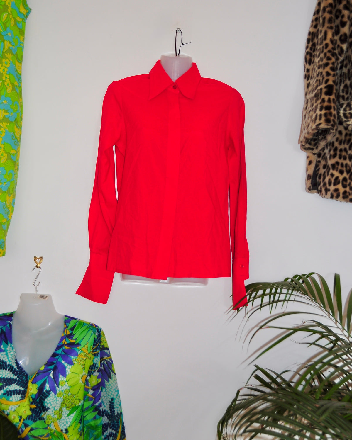 Vintage 70s Red Shirt