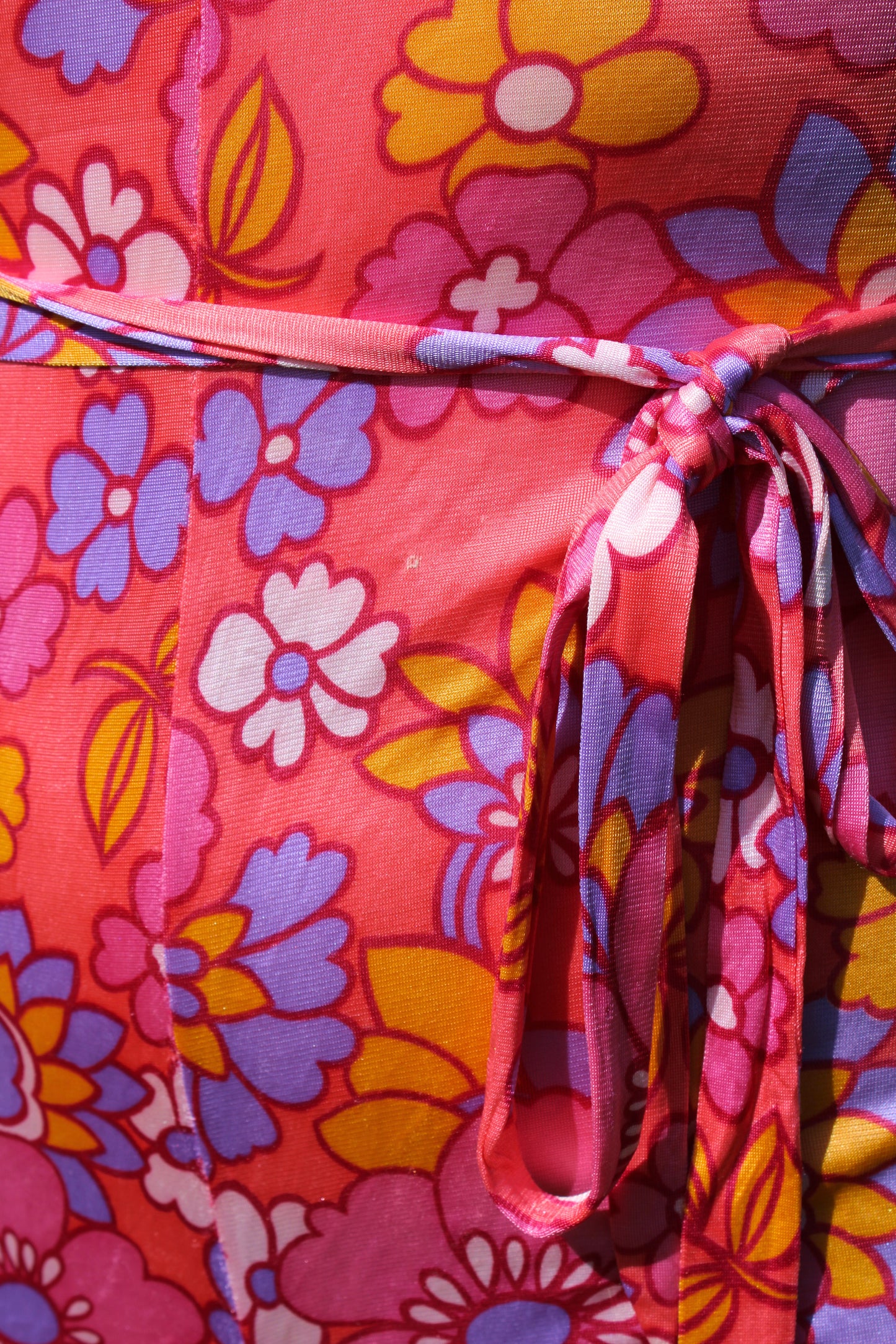 Vintage 60s Pink Floral Jumpsuit