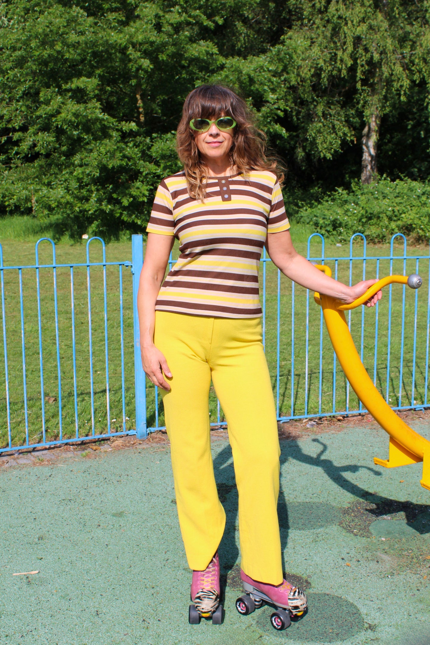 Vintage 70s Yellow Flares