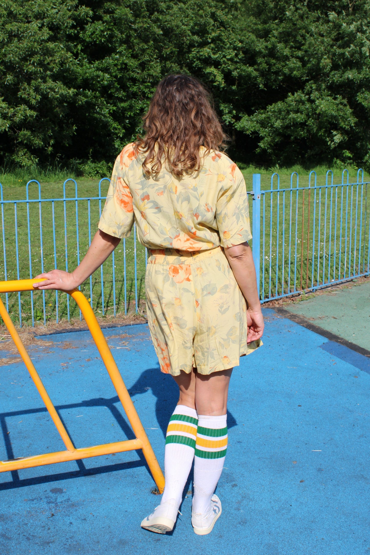 Vintage 80s Yellow Playsuit