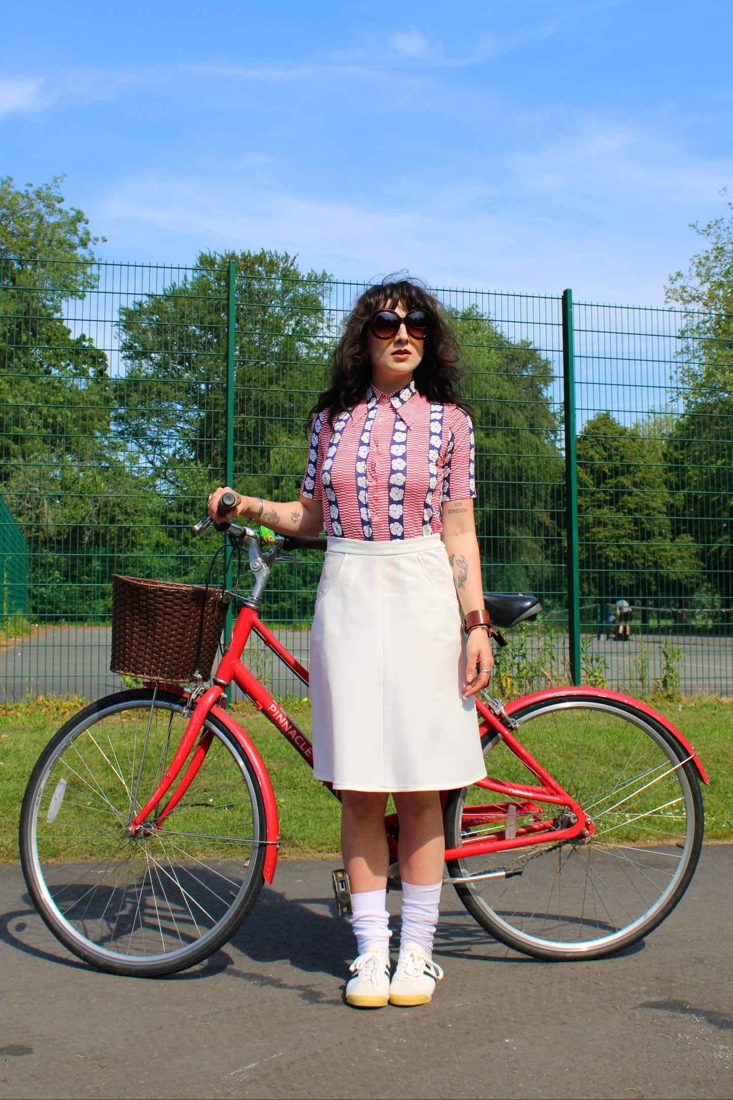 Vintage 70s White Tennis Skirt