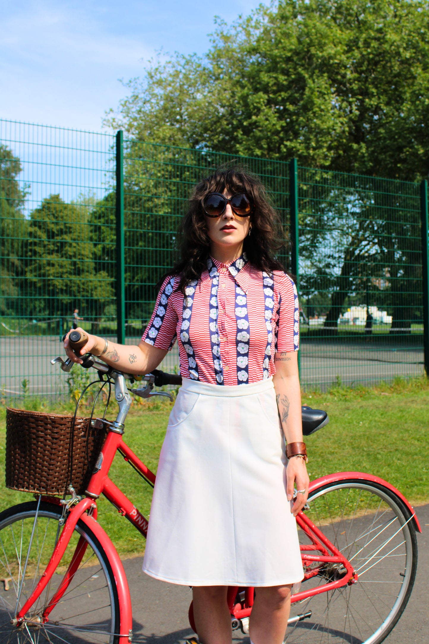 Vintage 70s White Tennis Skirt