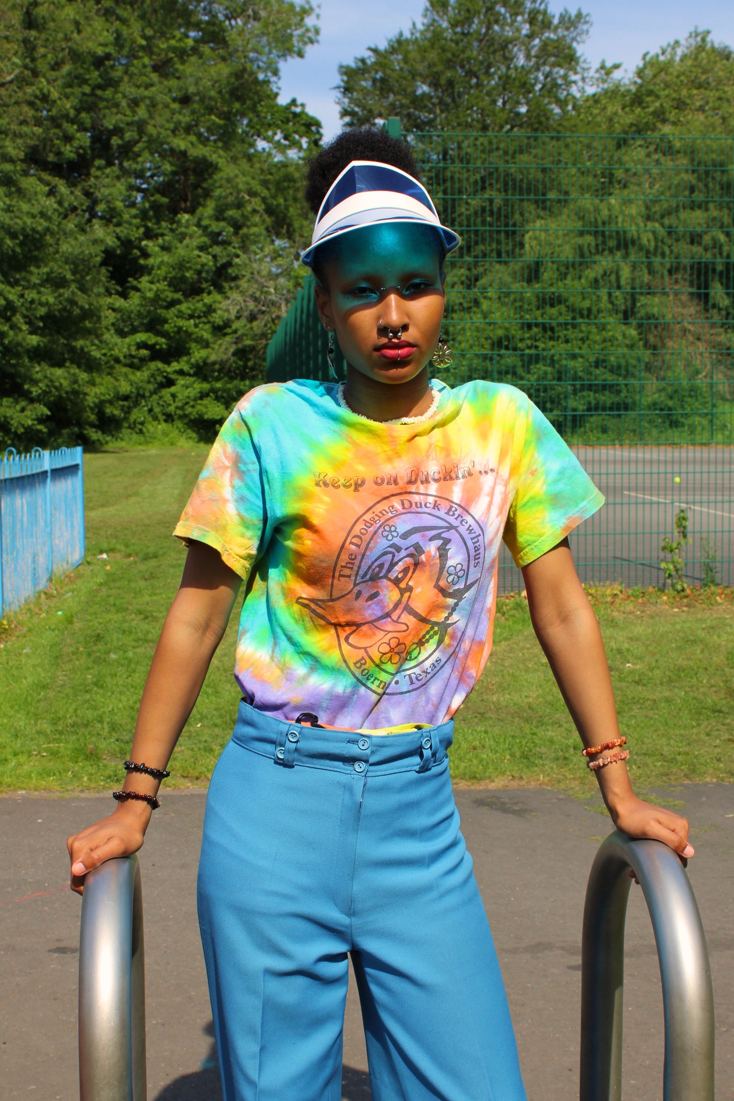 Vintage 80s Tie Dye Duck T-Shirt