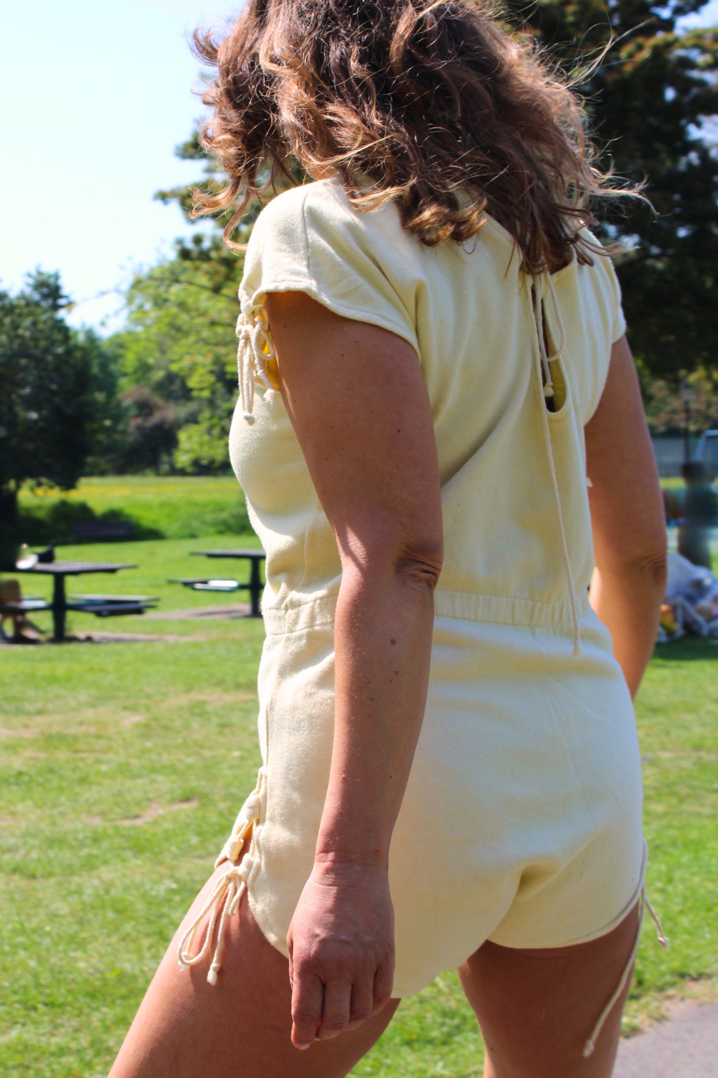 Vintage 80s Yellow Acapulco Playsuit