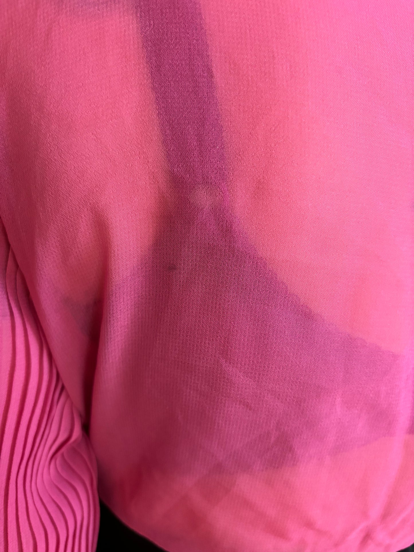 Vintage 70s Pink and Black Maxi Dress