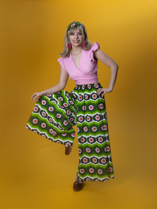 The Daisy Trail Green Wide Leg Trousers