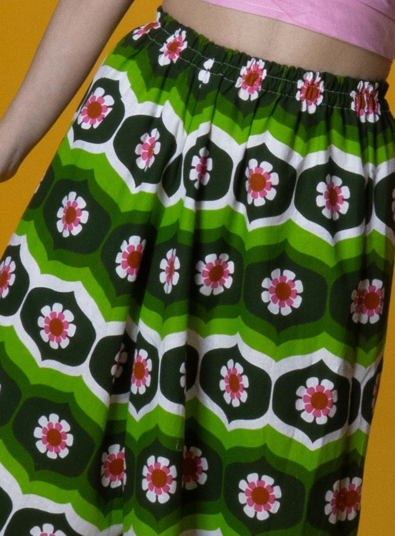 The Daisy Trail Green Wide Leg Trousers